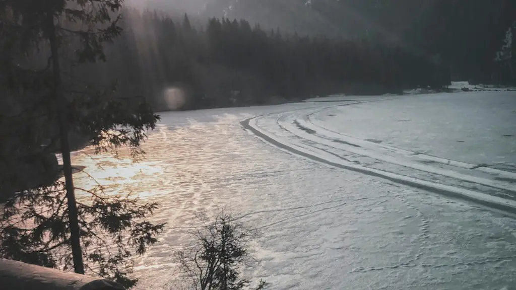 How cold is little crater lake?