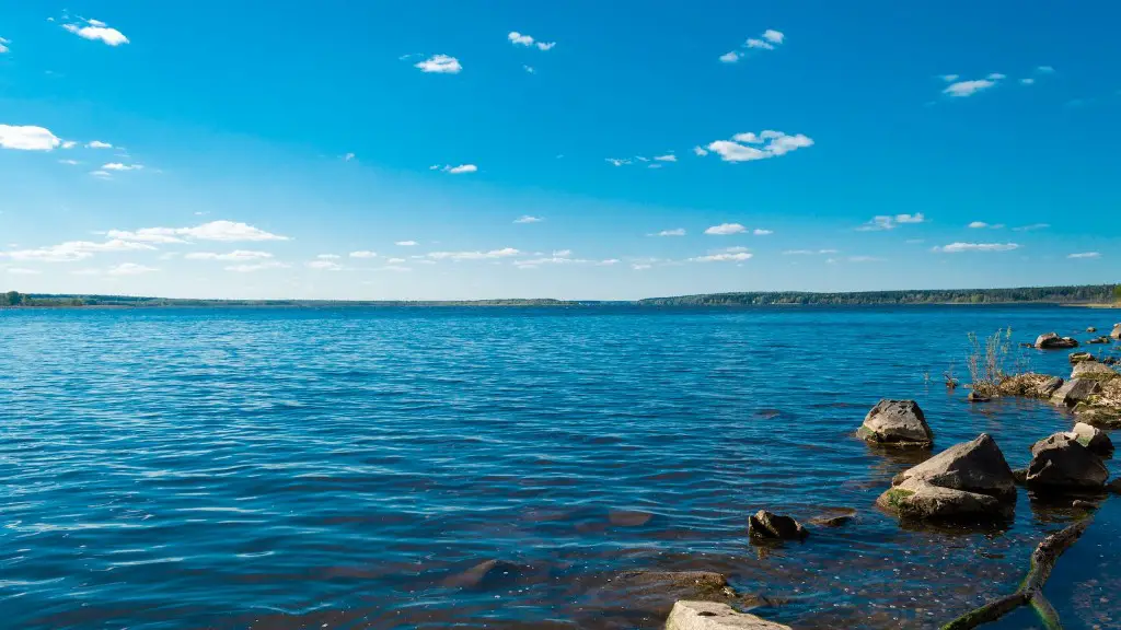 Why does the crater lake have a flat bas?